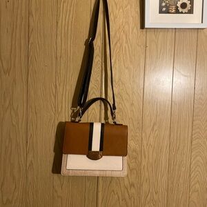 Aldo Tan and Cream Crossbody Bag